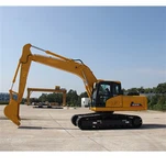 Extended Arm Large Excavator
