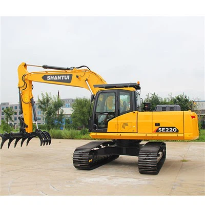 Wheeled Excavator Log Grabber