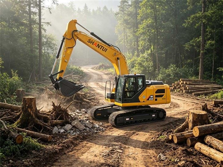 ShanTui Medium-sized Excavator SE215 factory